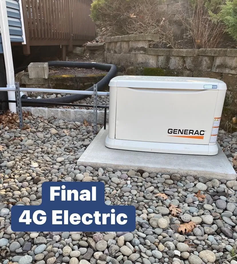 Generac standby generator installed by 4G Electric